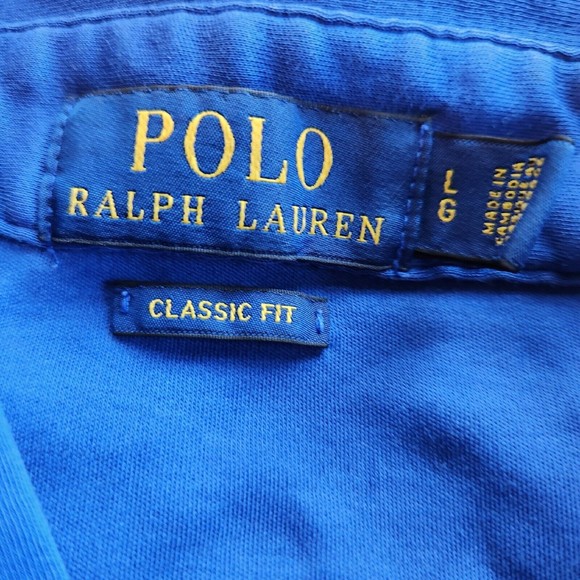 POLO RALPH LAUREN Classic Fit Mens Shirt Top Mens Size Large  Blue Collared - Picture 3 of 4